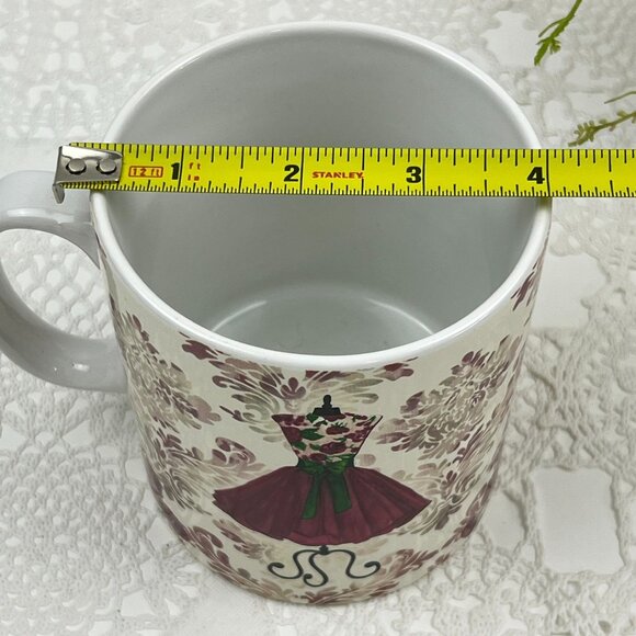 Lady Jayne Ceramic Coffee Mug 16 Oz Red Dress - Picture 10 of 11